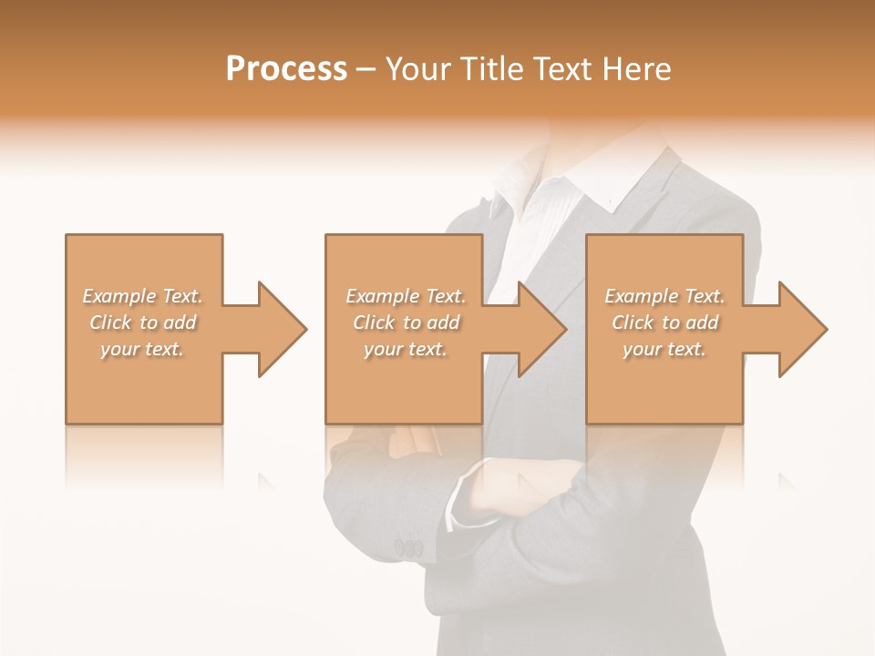 Suit Model Hand PowerPoint Template