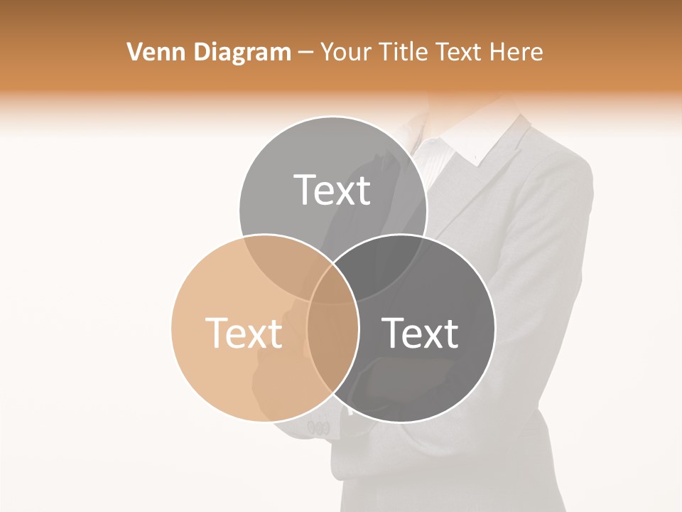 Suit Model Hand PowerPoint Template