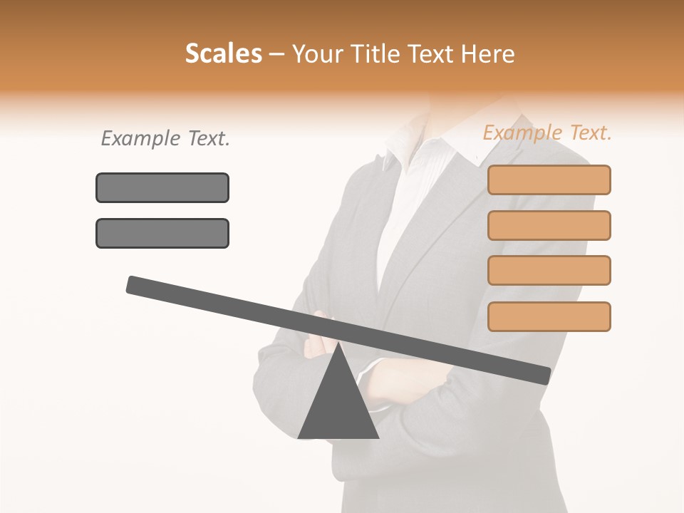 Suit Model Hand PowerPoint Template