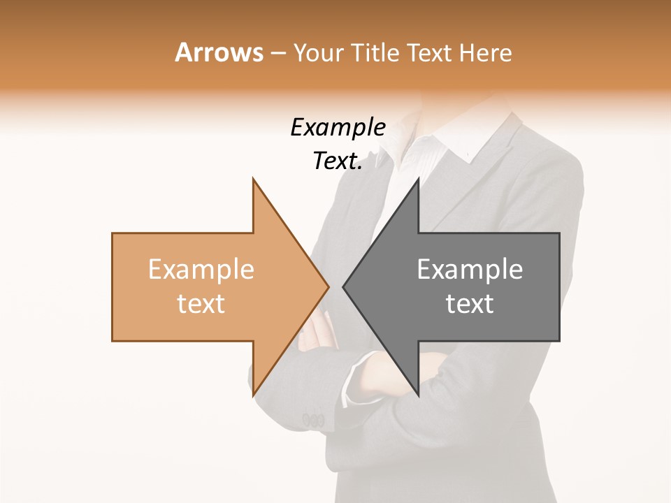 Suit Model Hand PowerPoint Template