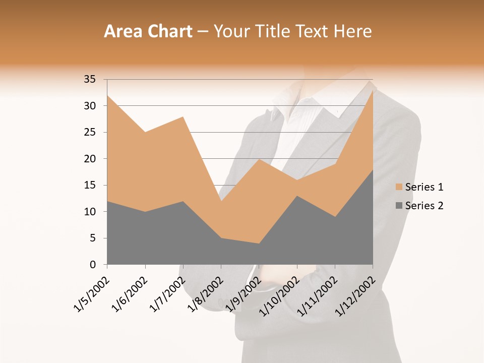 Suit Model Hand PowerPoint Template