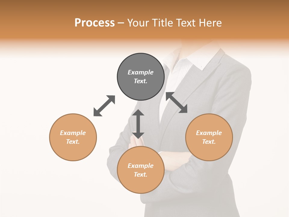 Suit Model Hand PowerPoint Template