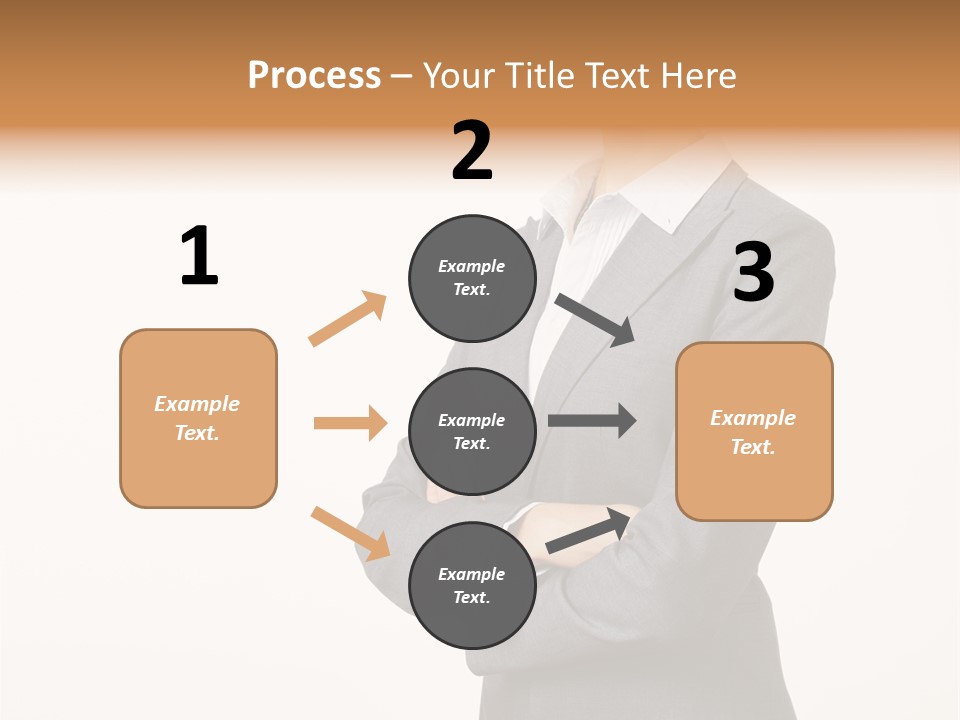 Suit Model Hand PowerPoint Template