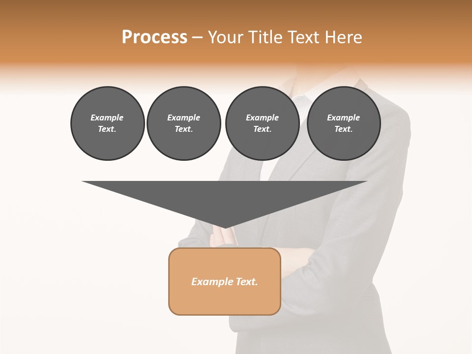 Suit Model Hand PowerPoint Template