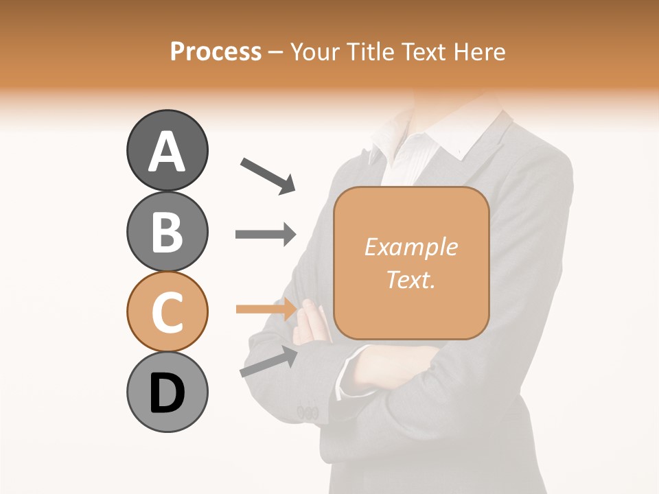Suit Model Hand PowerPoint Template