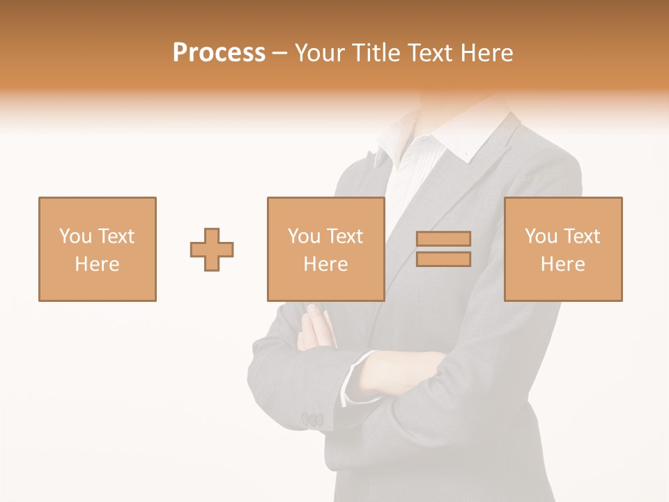 Suit Model Hand PowerPoint Template