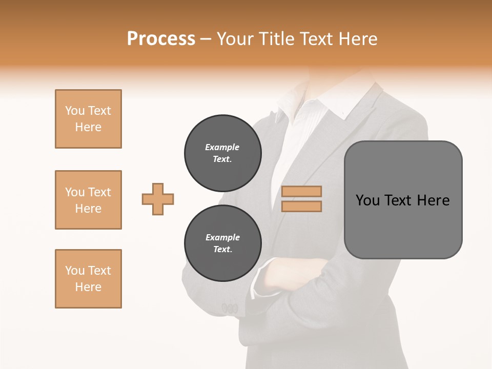 Suit Model Hand PowerPoint Template
