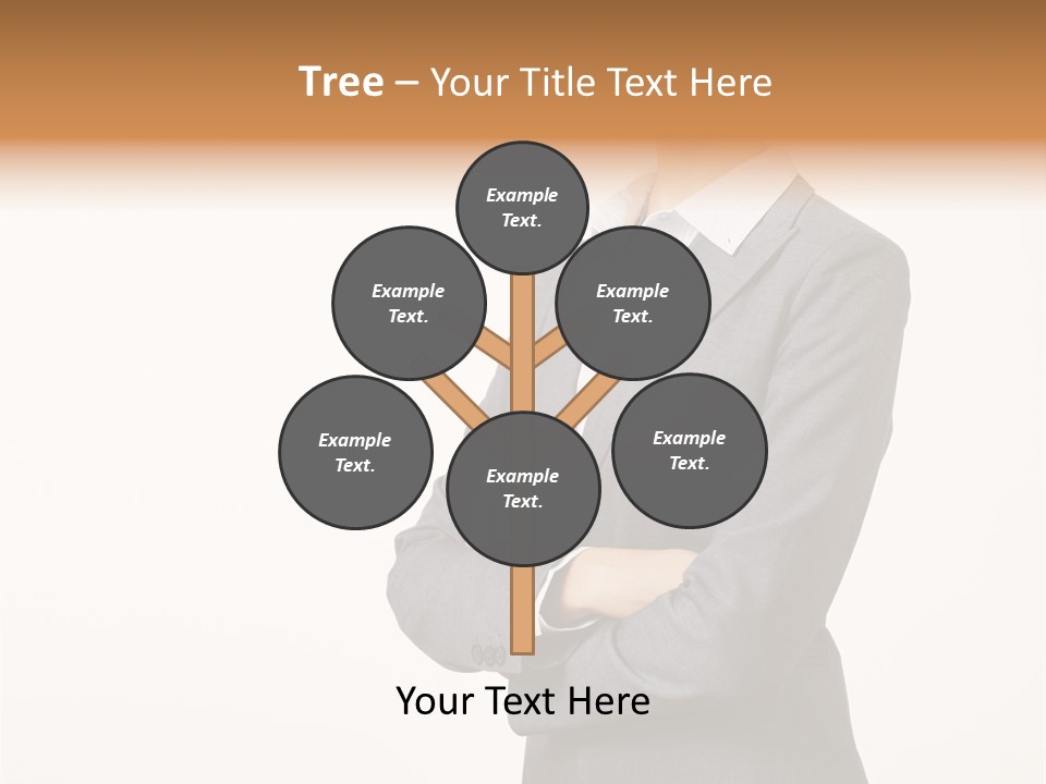Suit Model Hand PowerPoint Template