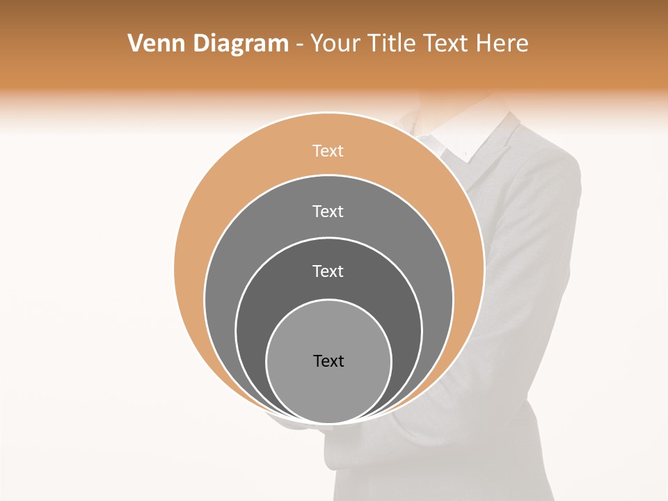 Suit Model Hand PowerPoint Template