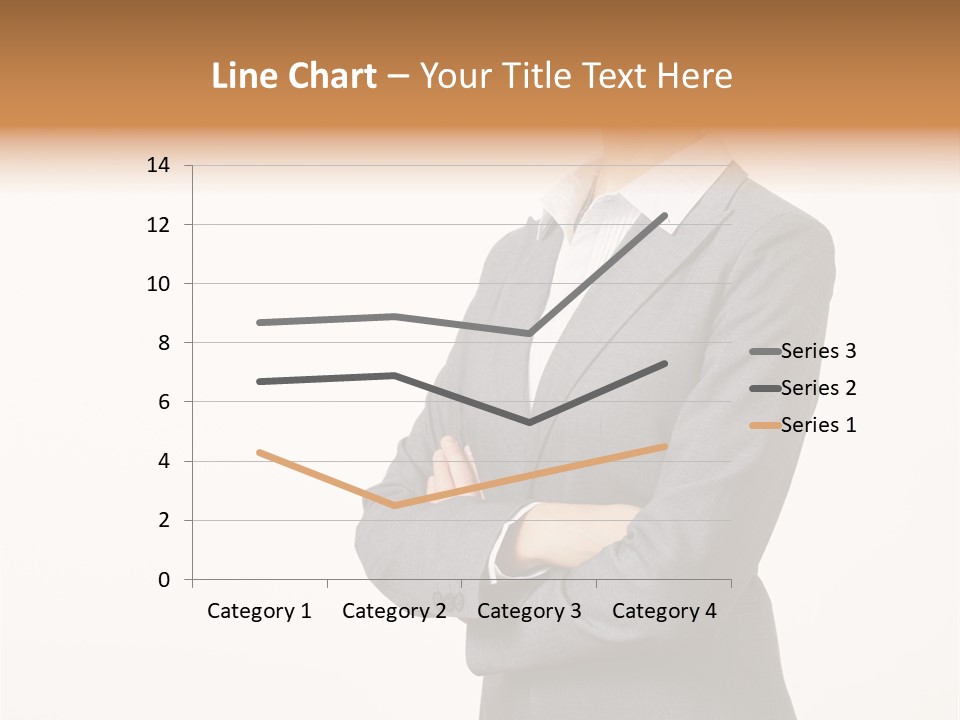 Suit Model Hand PowerPoint Template