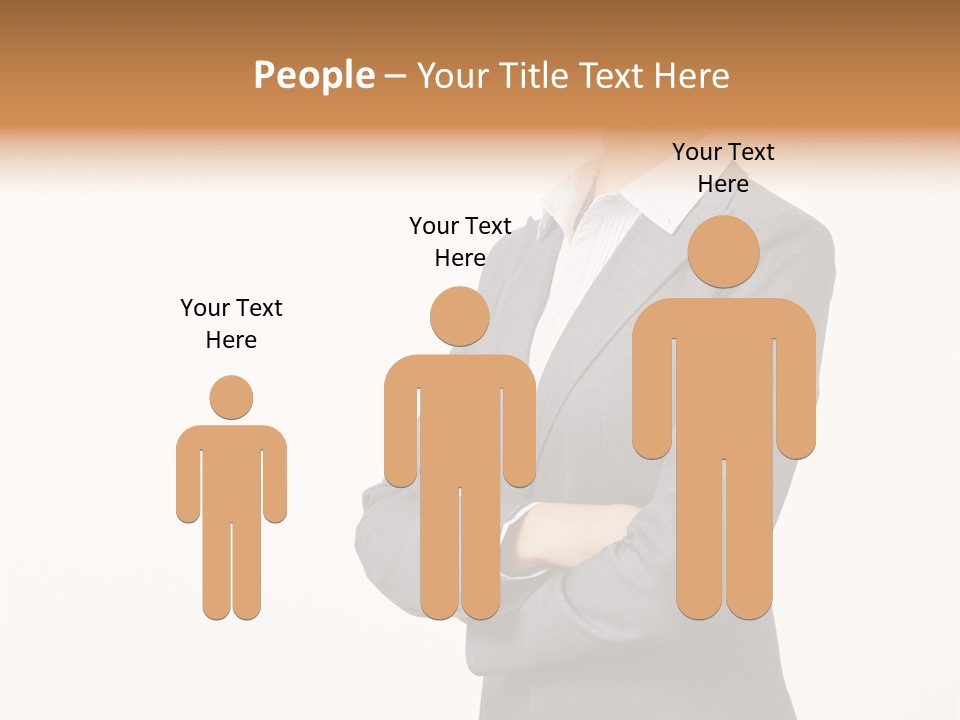 Suit Model Hand PowerPoint Template