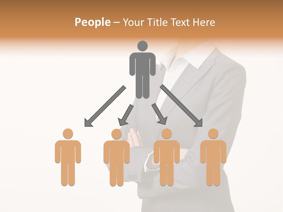 Suit Model Hand PowerPoint Template