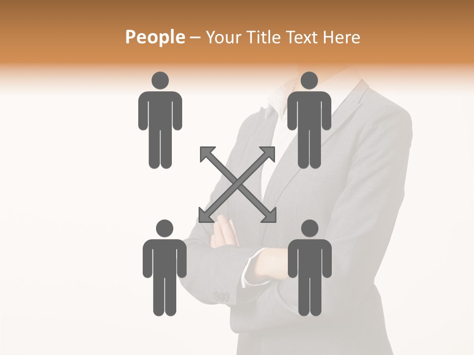 Suit Model Hand PowerPoint Template