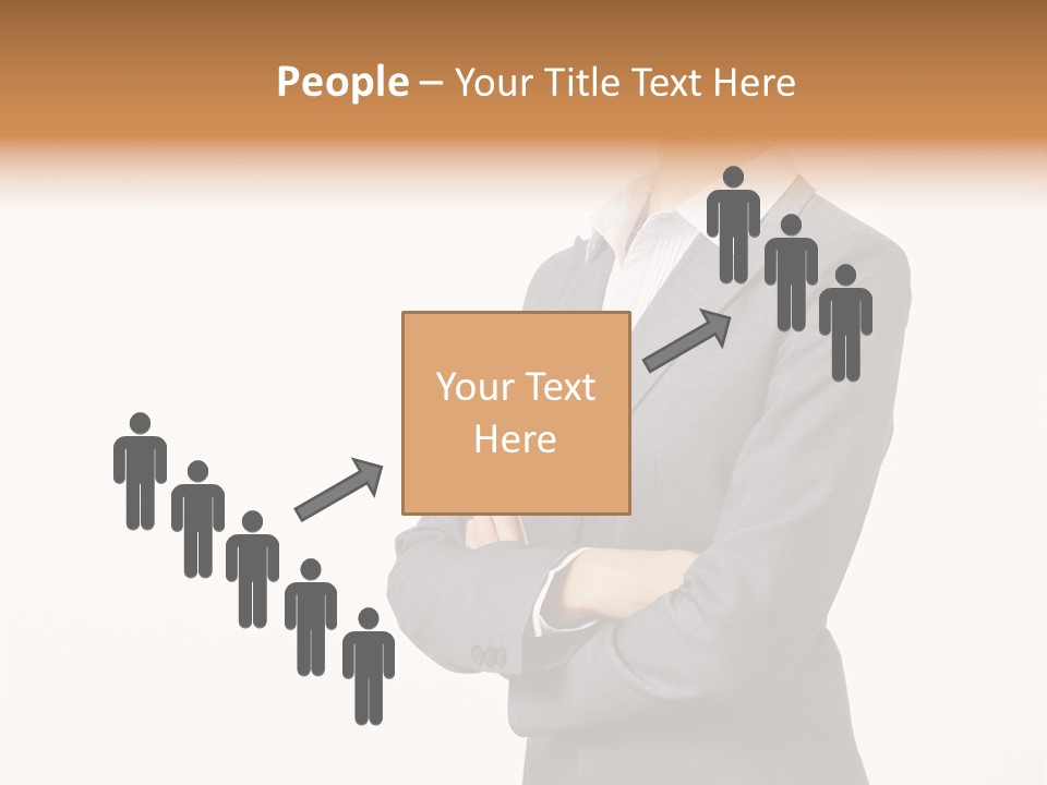 Suit Model Hand PowerPoint Template