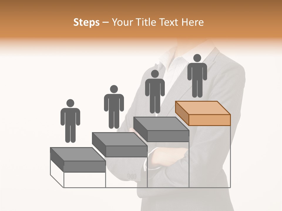 Suit Model Hand PowerPoint Template