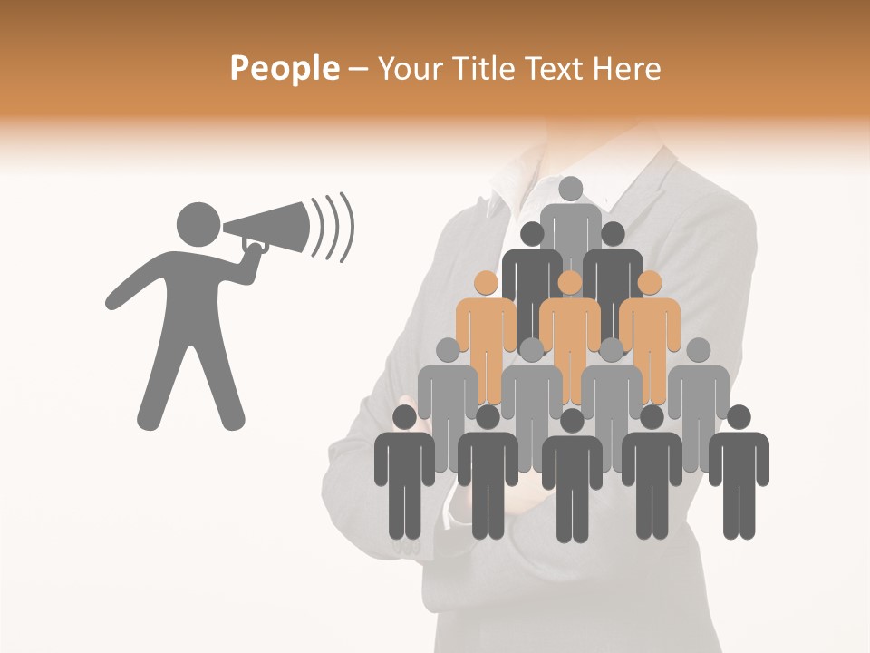 Suit Model Hand PowerPoint Template