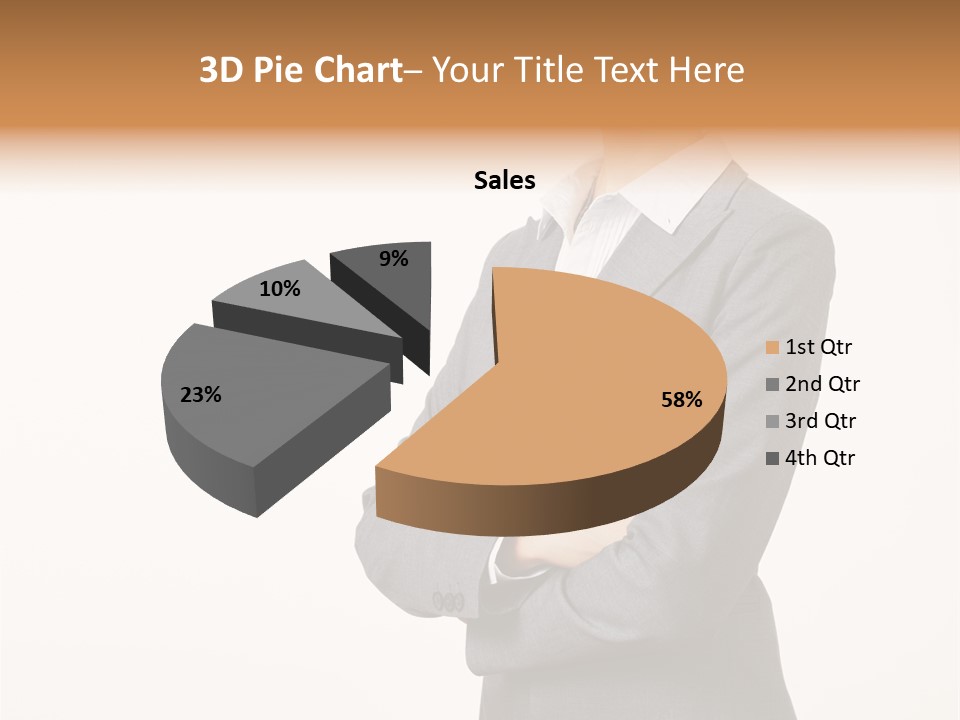 Suit Model Hand PowerPoint Template