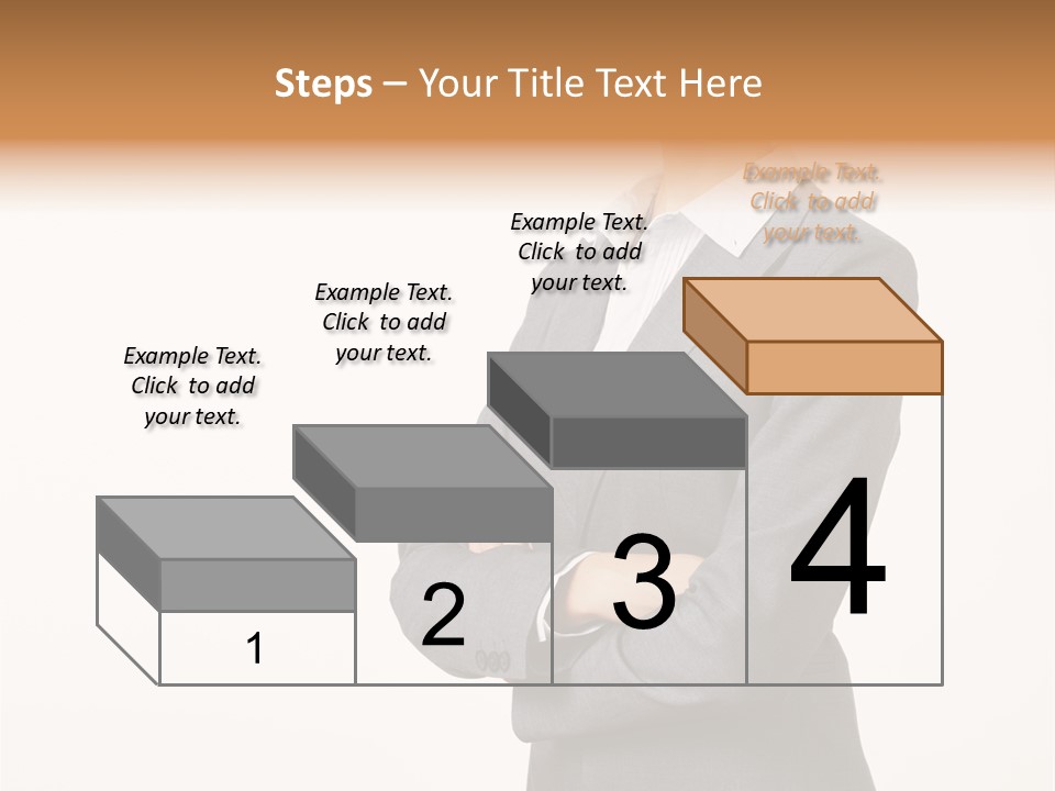 Suit Model Hand PowerPoint Template