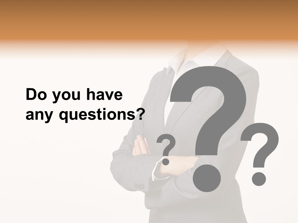Suit Model Hand PowerPoint Template