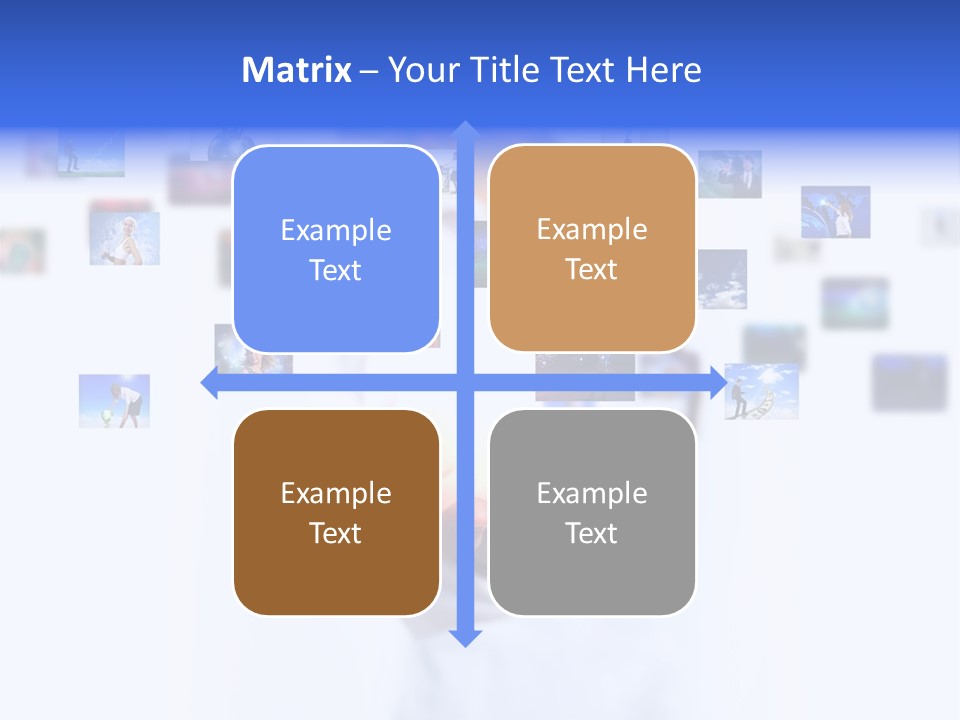 Young Female Button PowerPoint Template