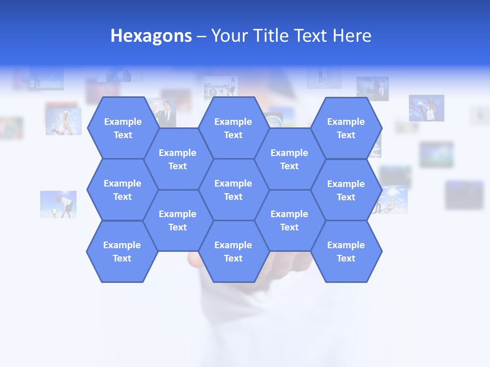 Young Female Button PowerPoint Template