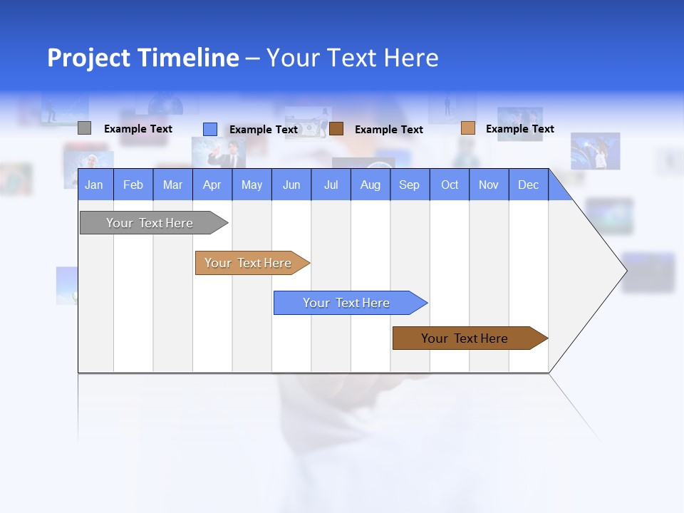Young Female Button PowerPoint Template