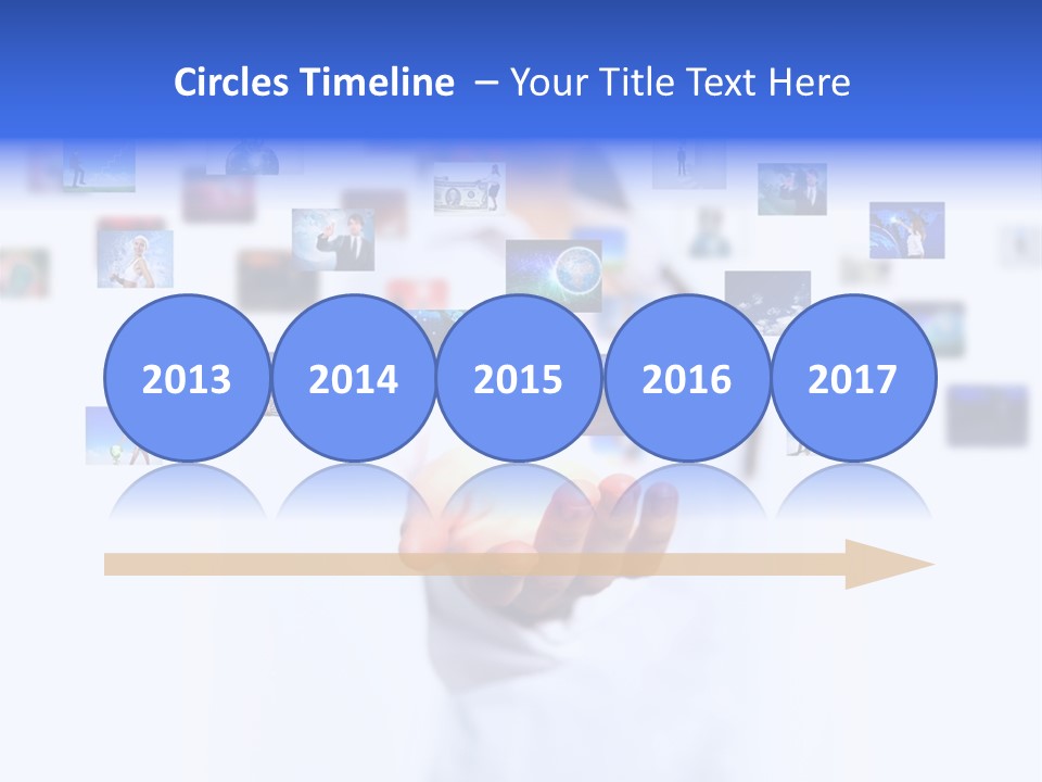 Young Female Button PowerPoint Template