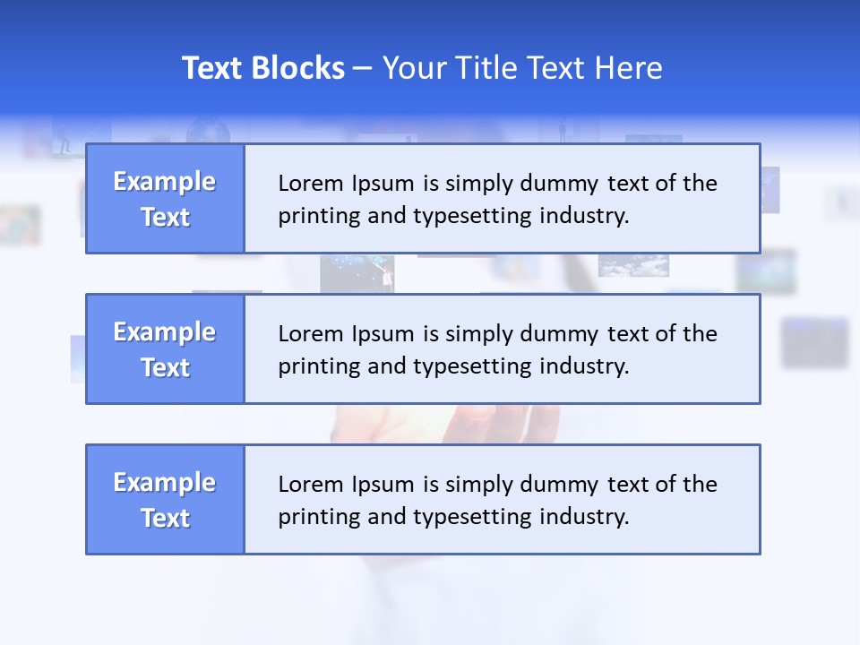 Young Female Button PowerPoint Template