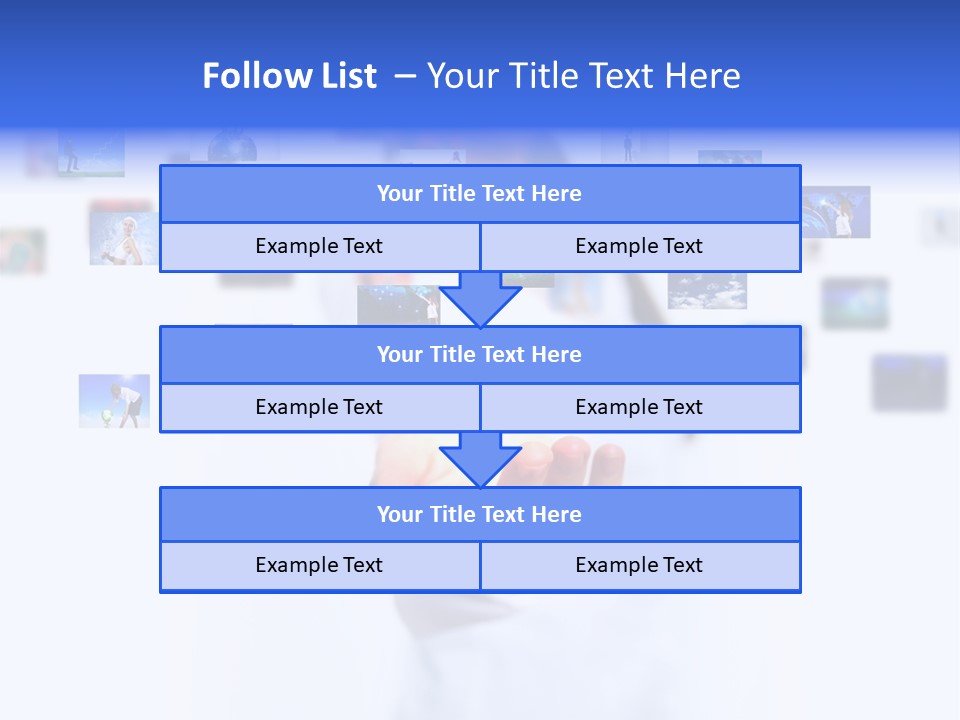 Young Female Button PowerPoint Template