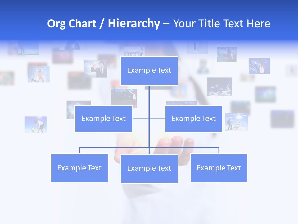 Young Female Button PowerPoint Template