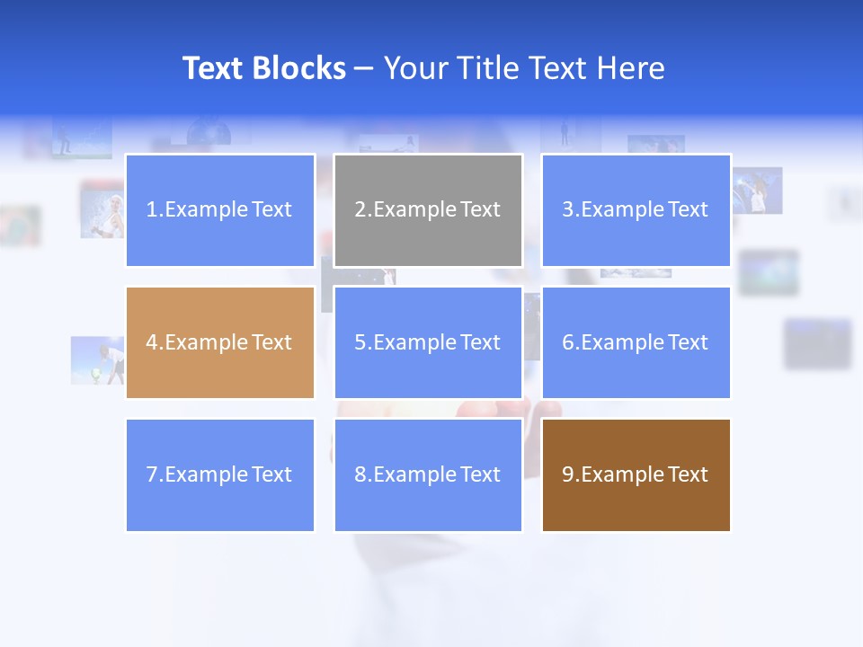 Young Female Button PowerPoint Template