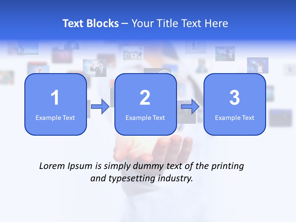 Young Female Button PowerPoint Template