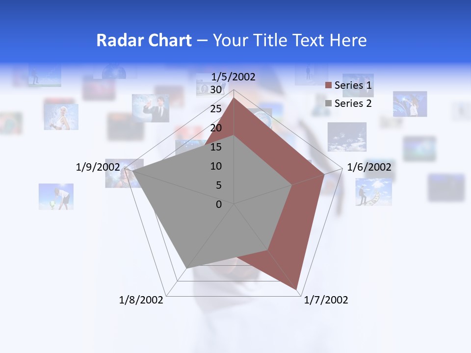 Young Female Button PowerPoint Template