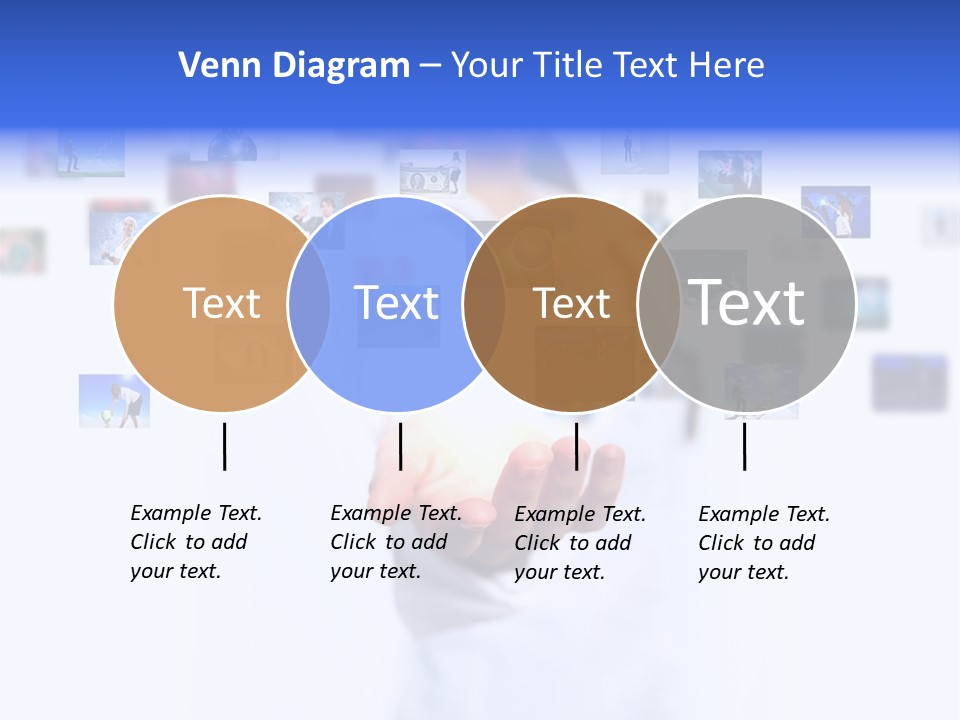 Young Female Button PowerPoint Template