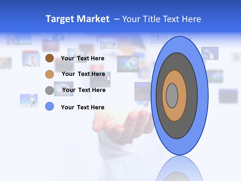 Young Female Button PowerPoint Template