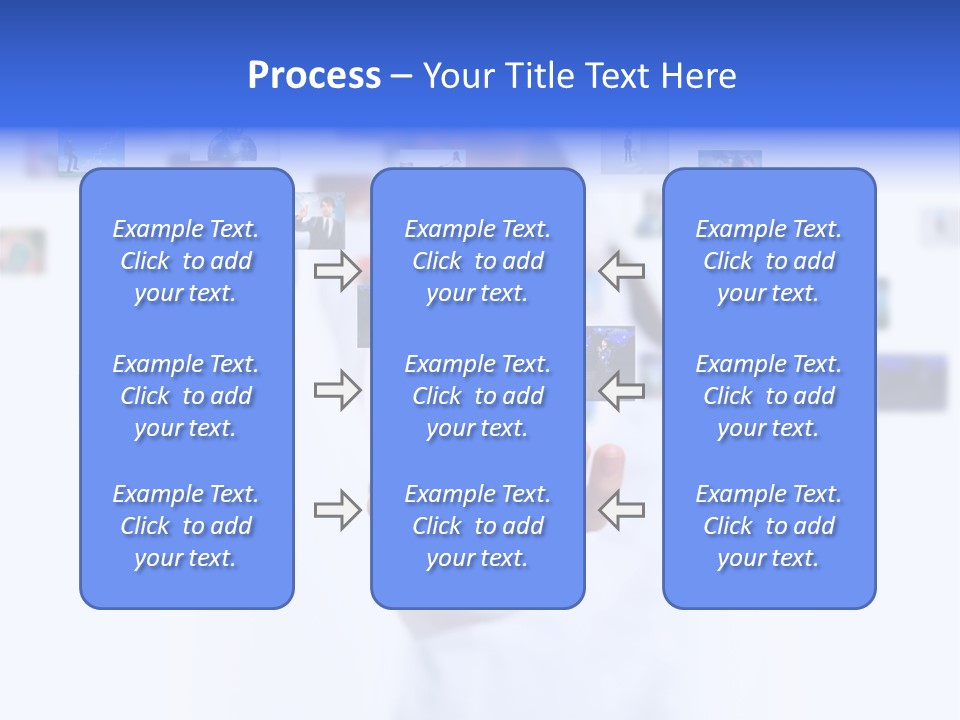 Young Female Button PowerPoint Template