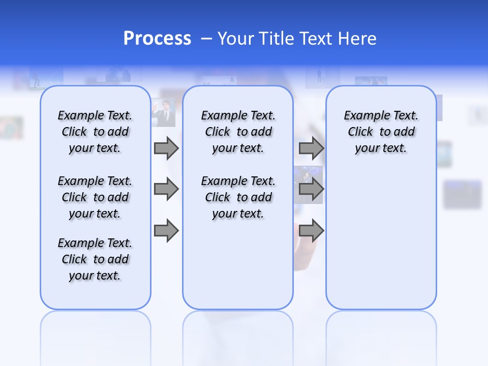 Young Female Button PowerPoint Template