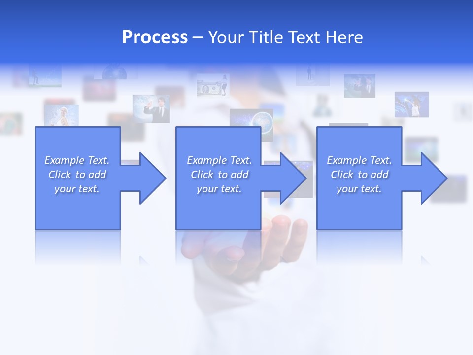 Young Female Button PowerPoint Template
