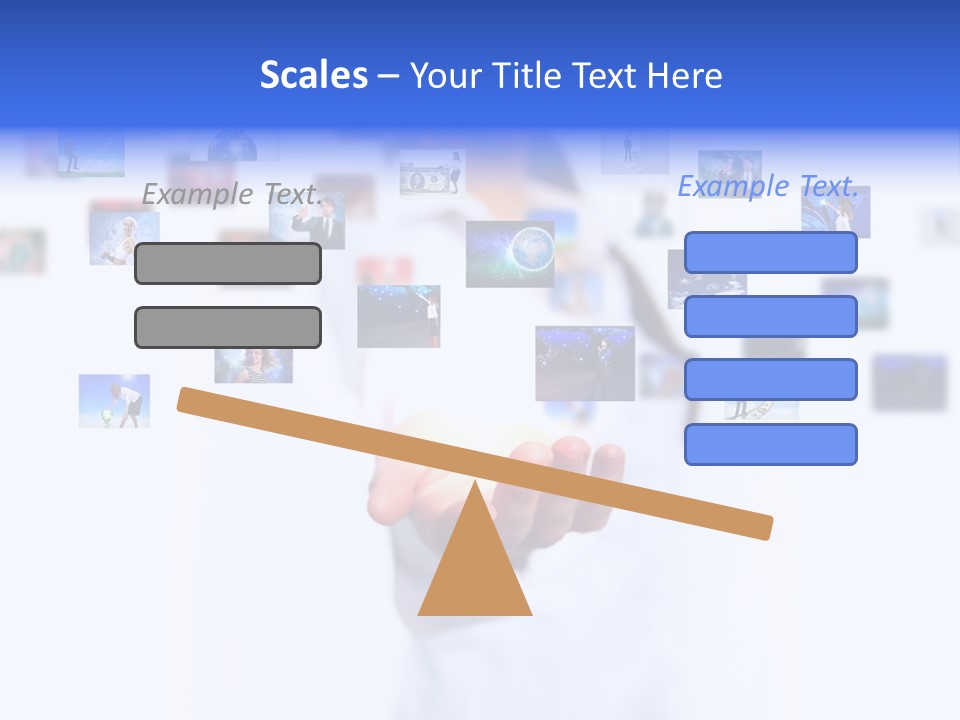 Young Female Button PowerPoint Template
