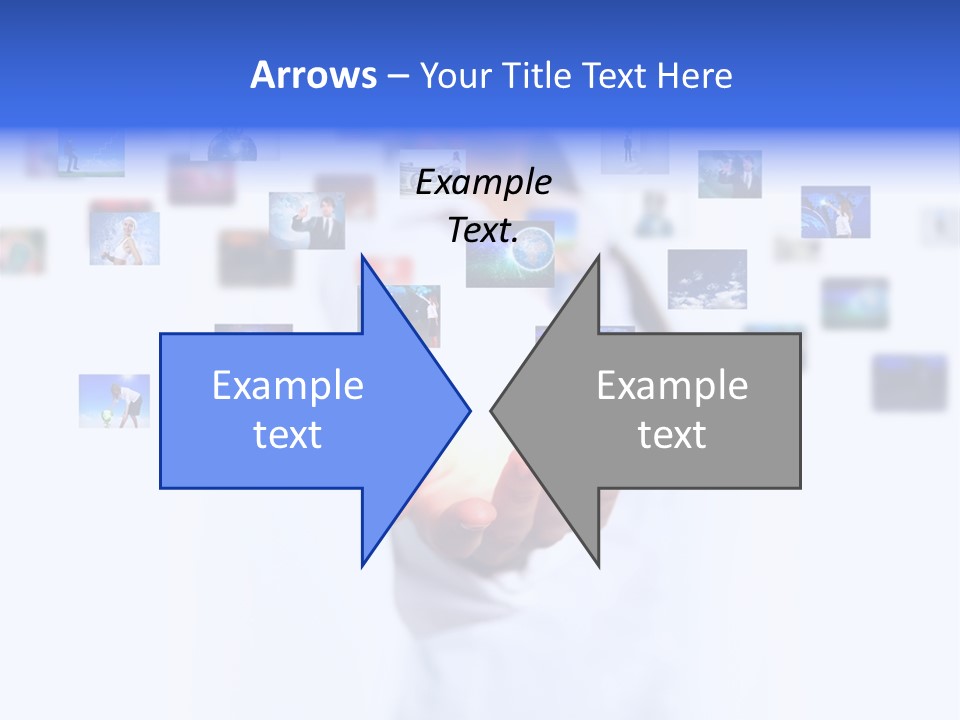 Young Female Button PowerPoint Template