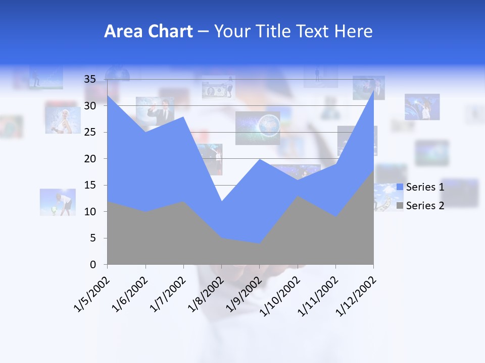 Young Female Button PowerPoint Template