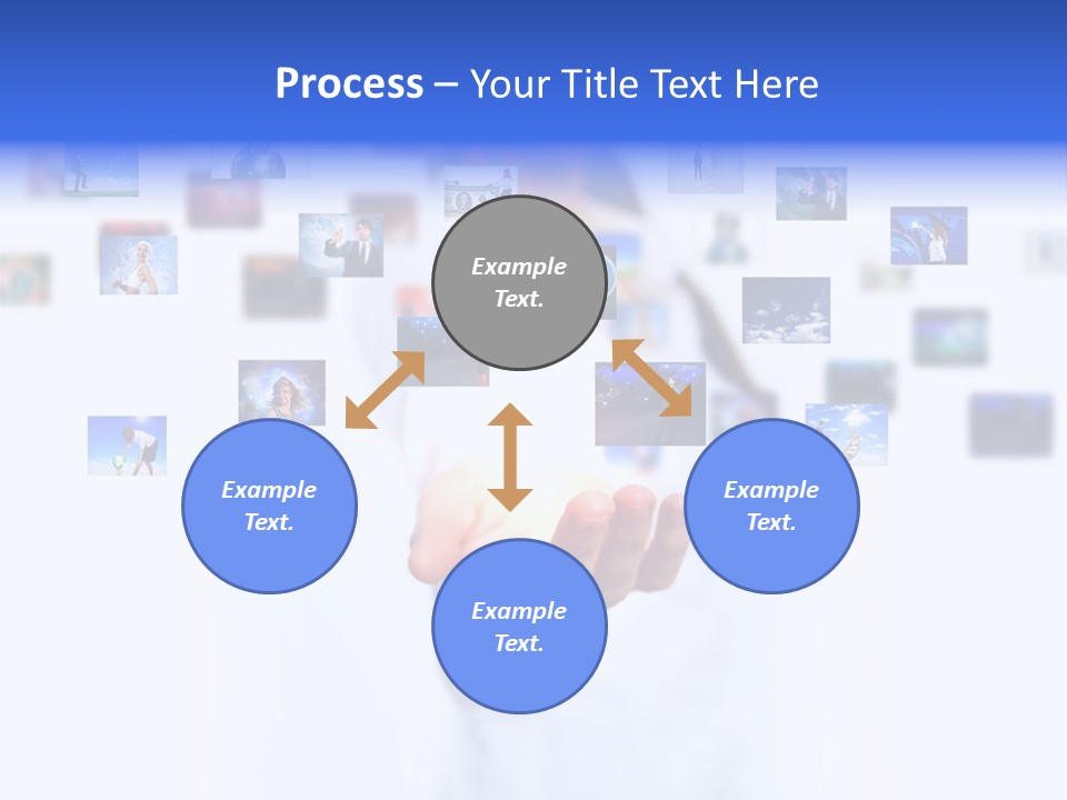 Young Female Button PowerPoint Template