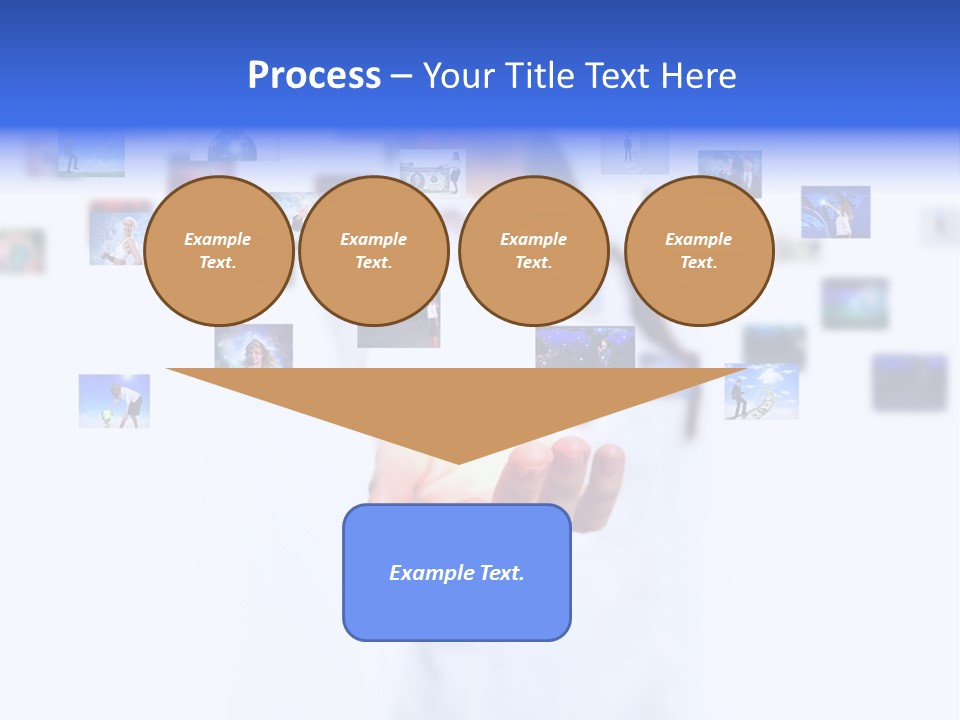 Young Female Button PowerPoint Template