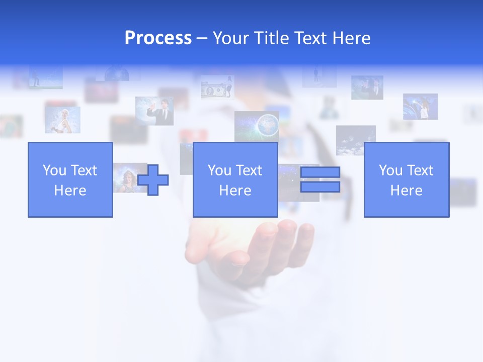 Young Female Button PowerPoint Template