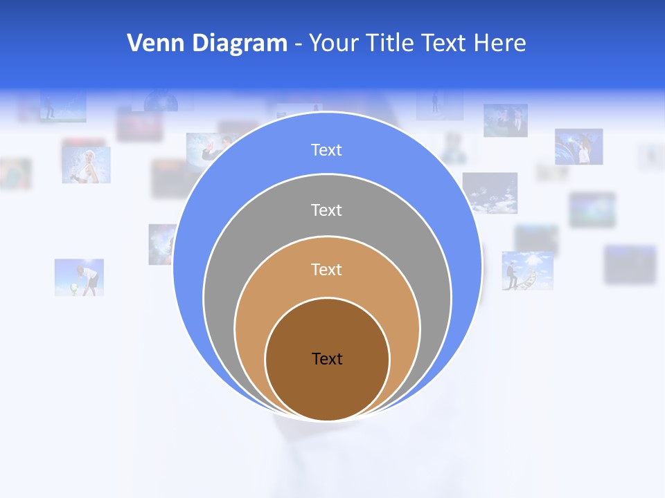 Young Female Button PowerPoint Template