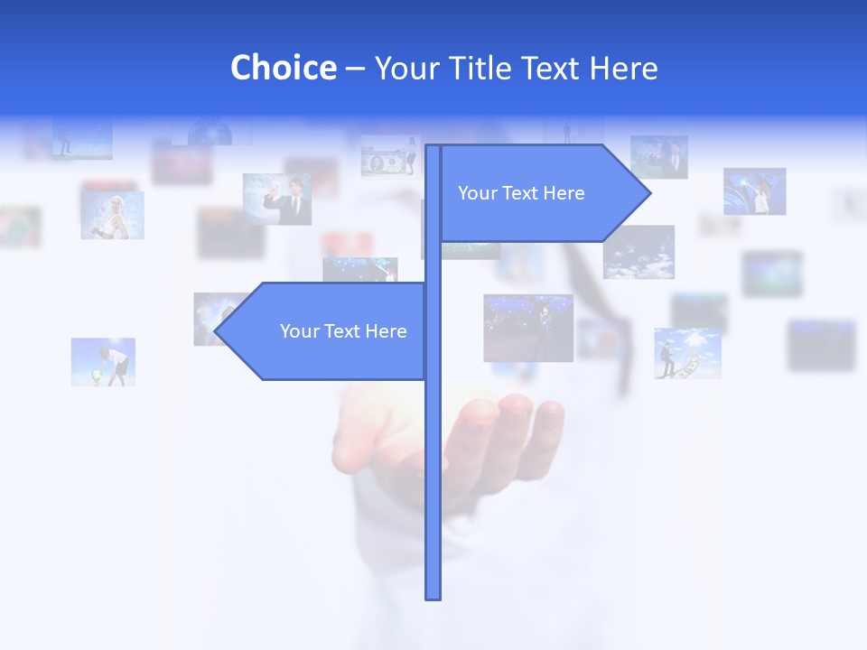 Young Female Button PowerPoint Template