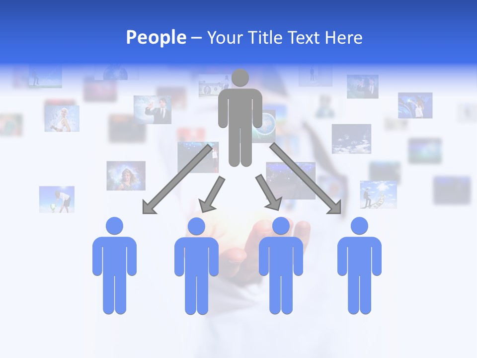 Young Female Button PowerPoint Template