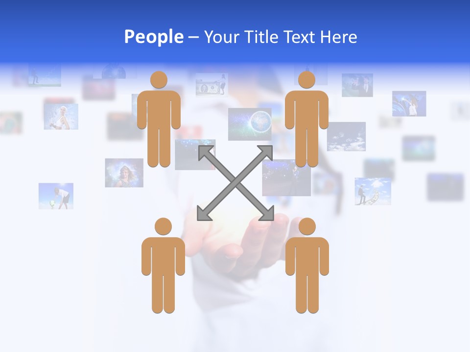 Young Female Button PowerPoint Template