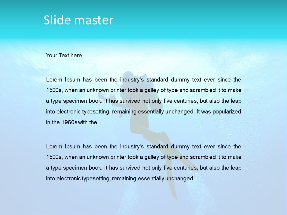 Tropical Salt Freedom PowerPoint Template