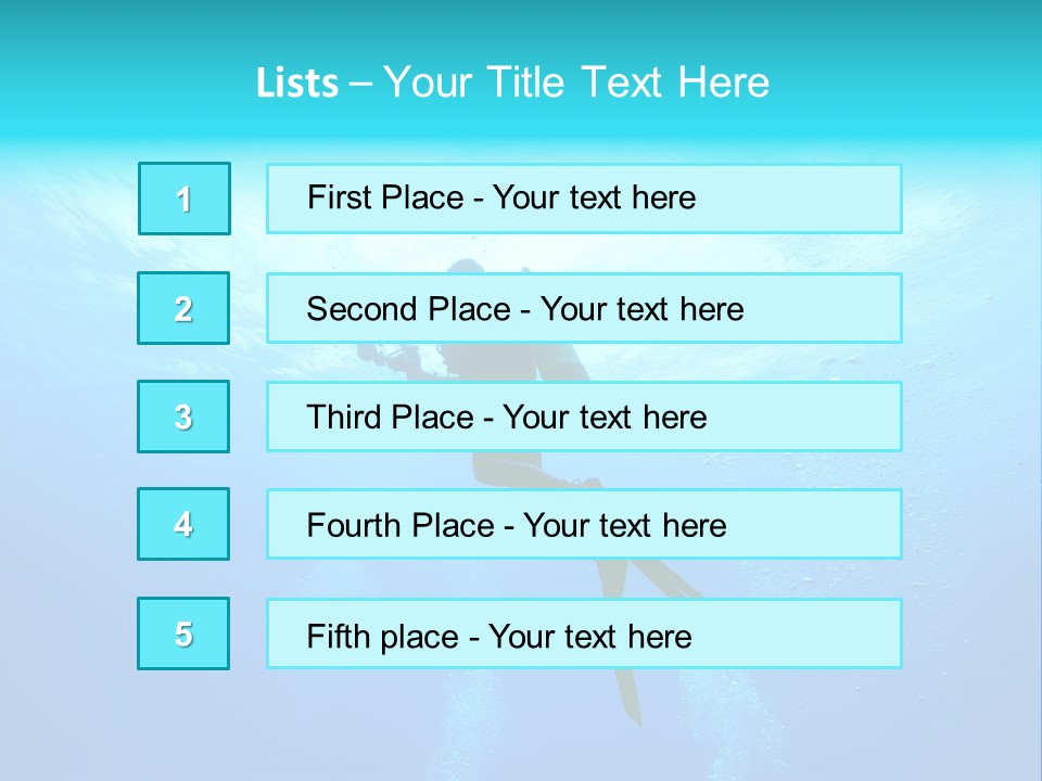Tropical Salt Freedom PowerPoint Template